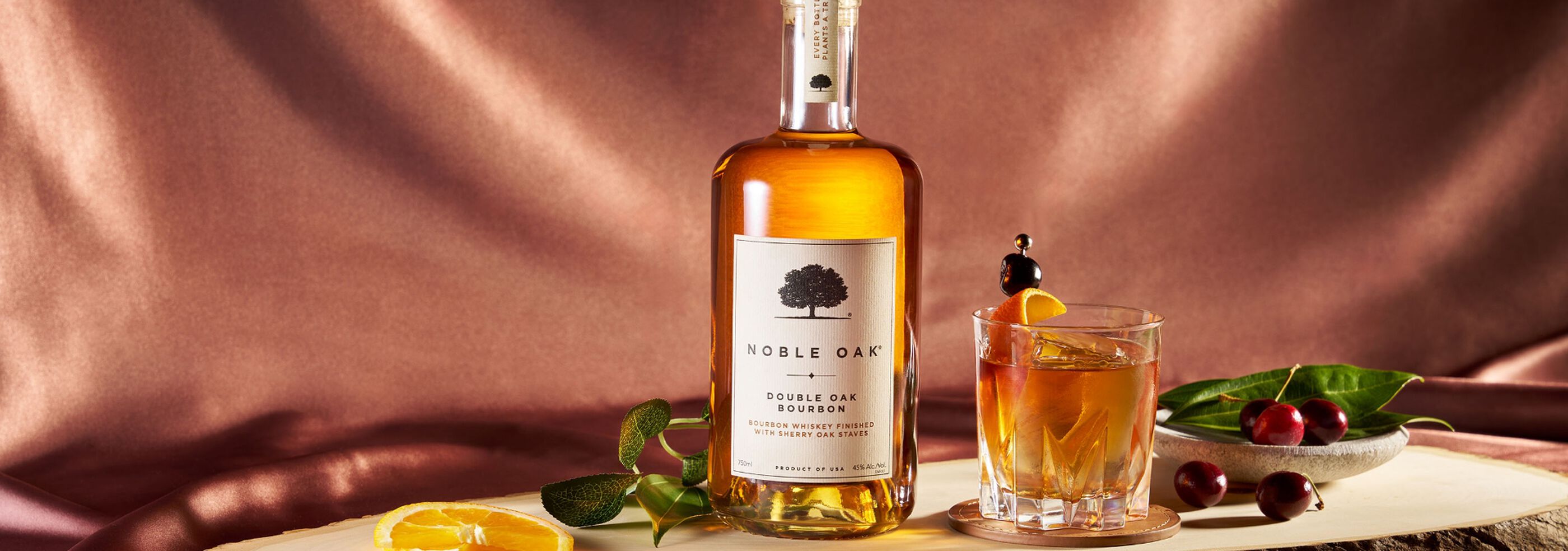 Noble Oak with a cocktail